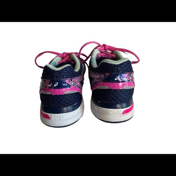 ASICS Gel Kayona 22 Sneaker Running Shoe Navy Pink Green Women’s Sz 8.5 Medium - Picture 7 of 9